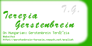 terezia gerstenbrein business card